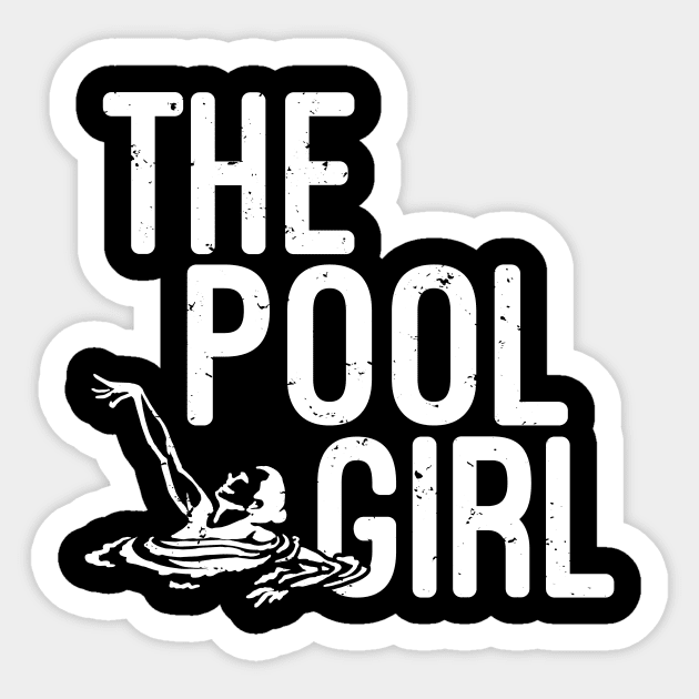 The Pool Girl Sticker by PixelArt